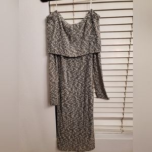 NEW Off the shoulder SWEATER Midi dress